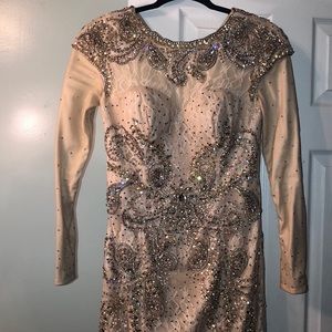 Gorgeous beige prom dress